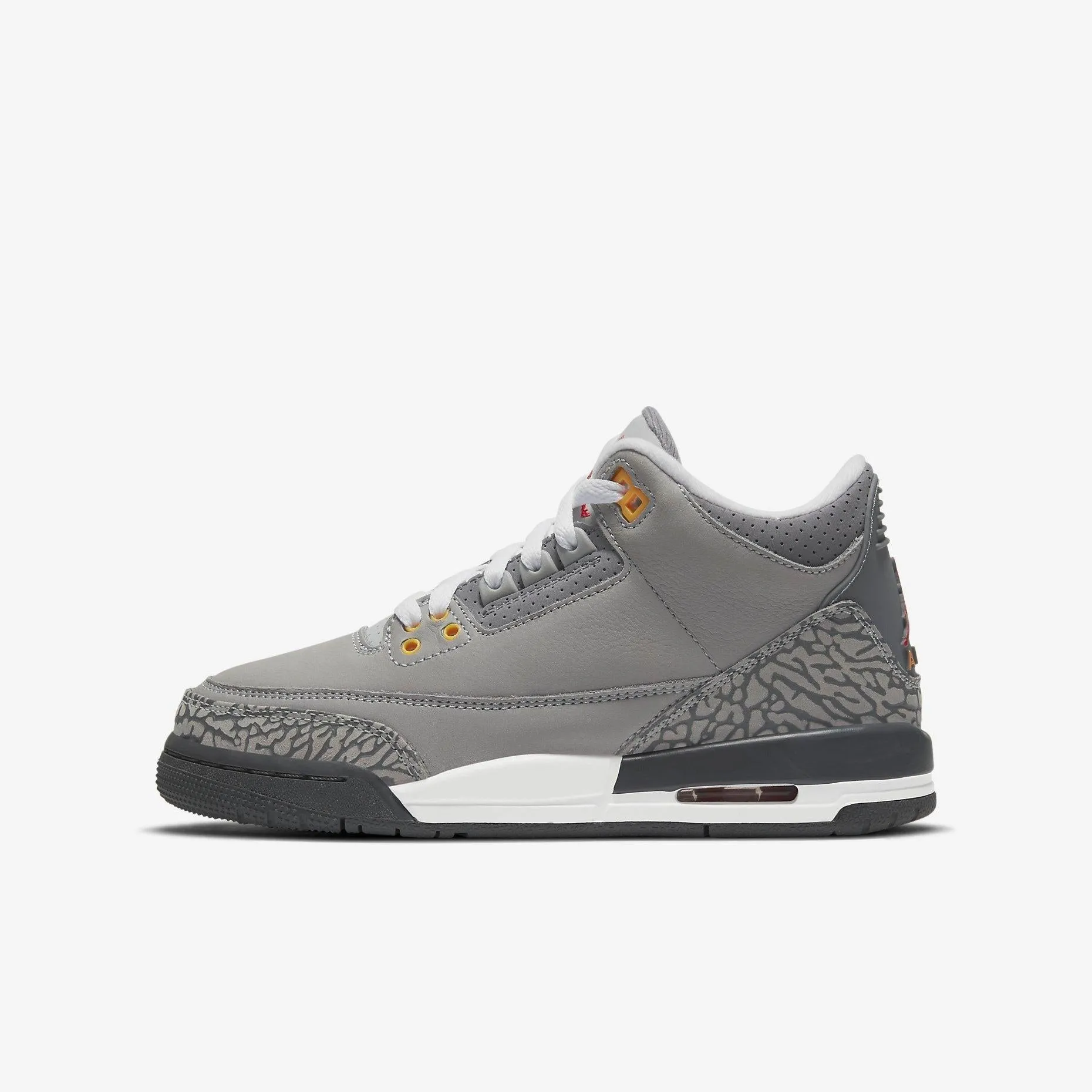 (GS) Air Jordan 3 Retro 'Cool Grey' (2021) 398614-012 Temperature control Foot Arch