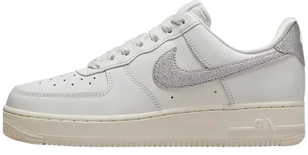 Mid Top Nike Air Force 1 Low ??Silver Swoosh??