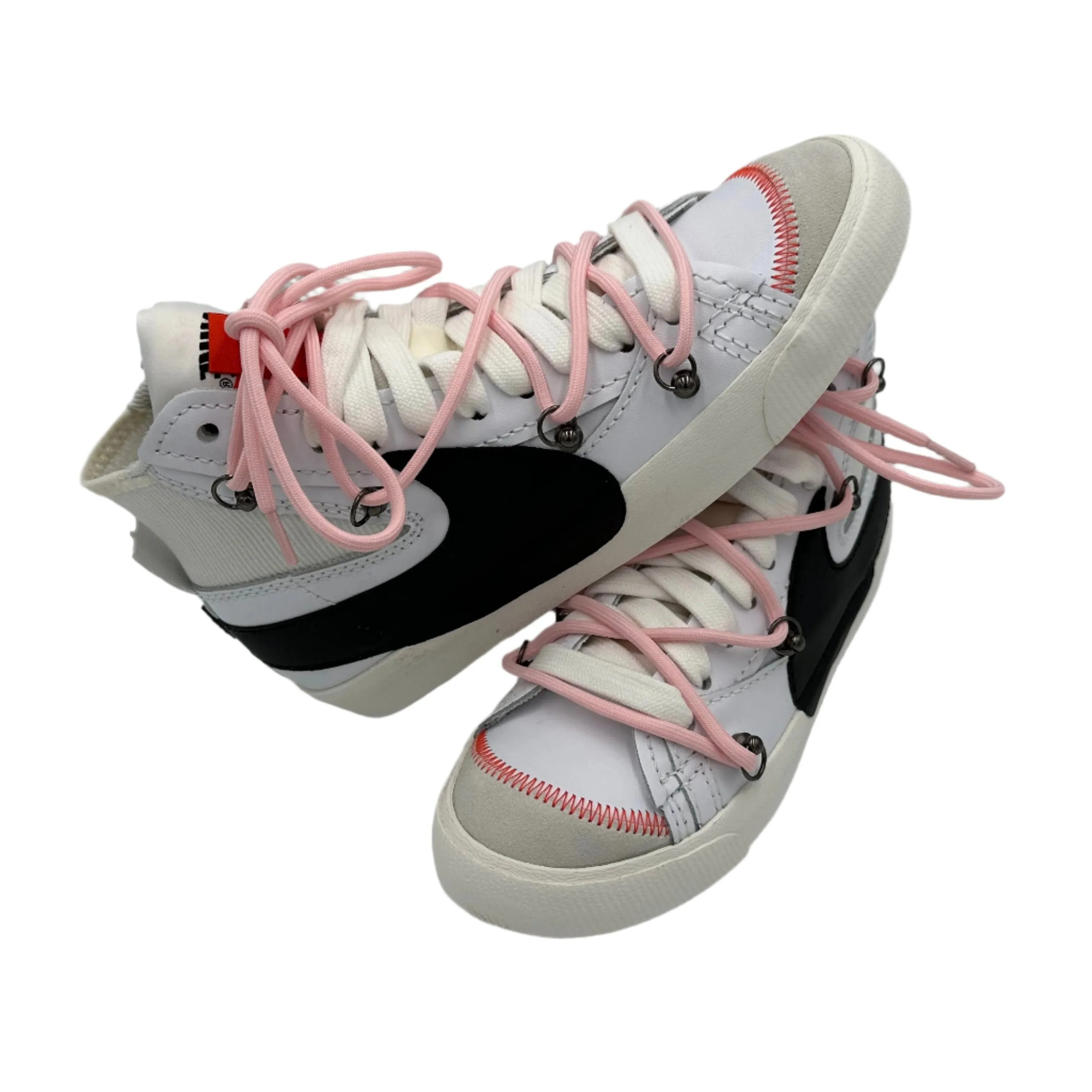 Long Walk Synthetic Nike Blazer Mid '77 Jumbo White Over Laces Pink"