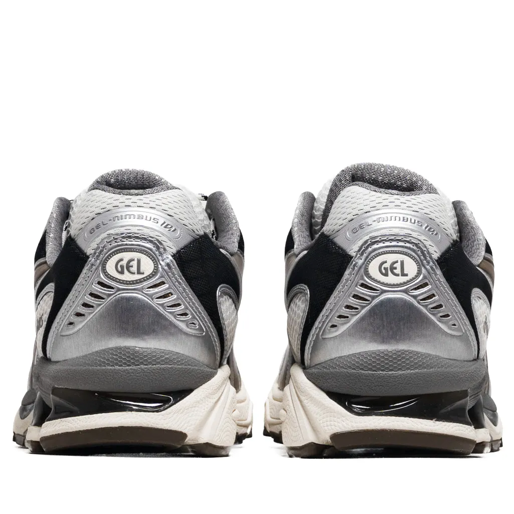 Breathable Tongue Sports Driven Asics Gel-Nimbus 10.1 - Cream/Pure Silver