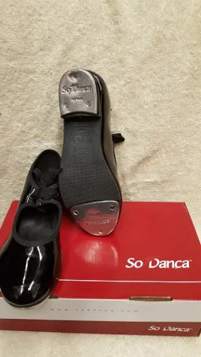 Game Fit Kylie-- Children's Economy Tap Oxford -- Black Patent