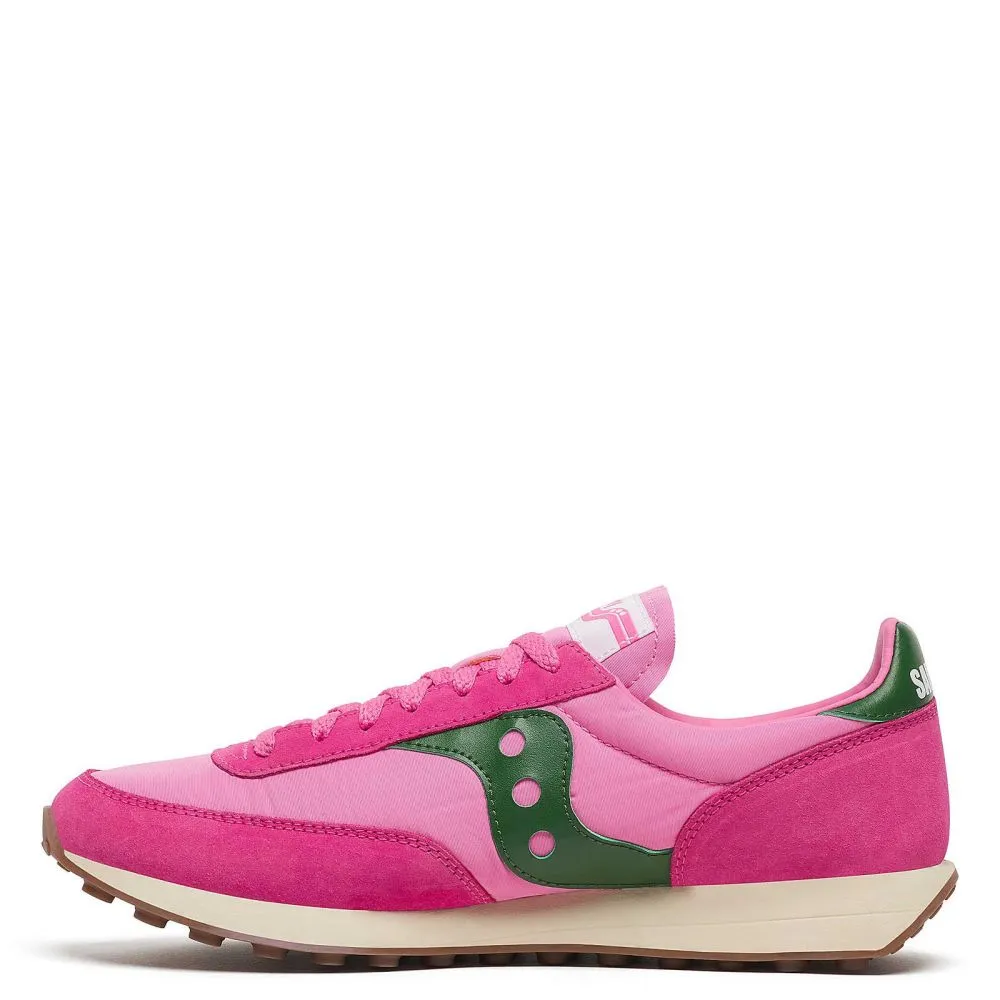 Saucony Women's Trainer 80 in Pink/Forest Sport Edge