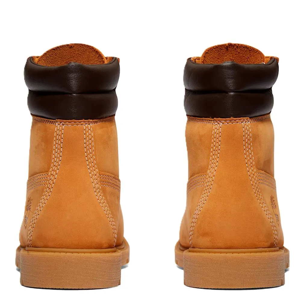 Light Tread Timberland Women's Linden Woods 6-Inch Waterproof Boot in Wheat MemoryFoam Rugged Comfort