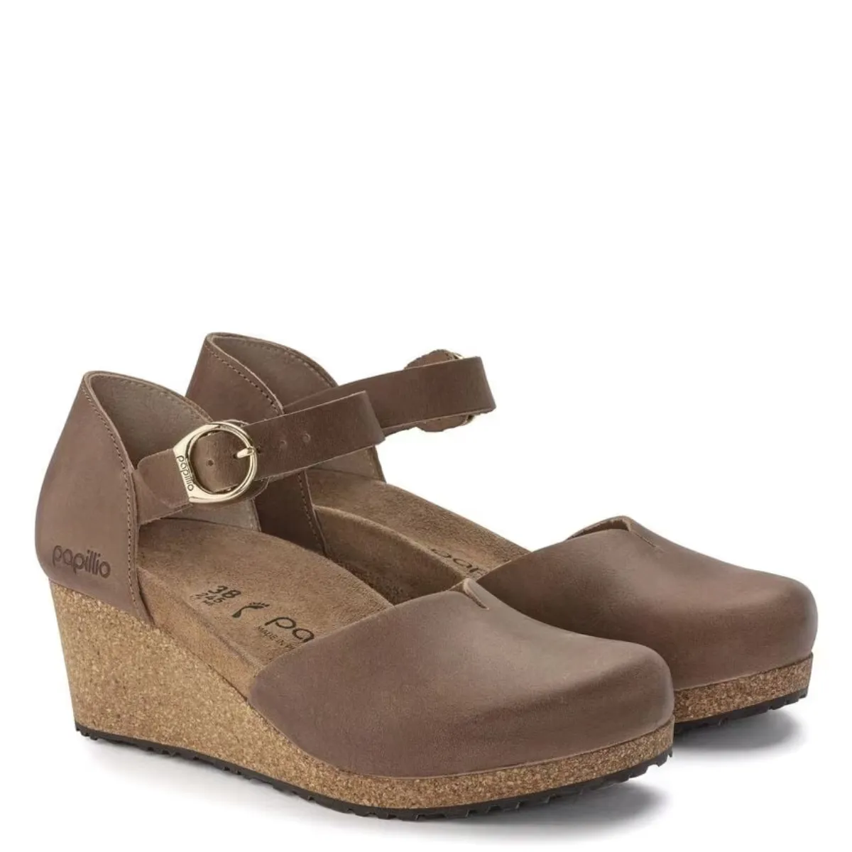 Joint Ease Comfort Focused Slide Easy Birkenstock Women's Mary Ring-Buckle Oiled Leather in Cognac