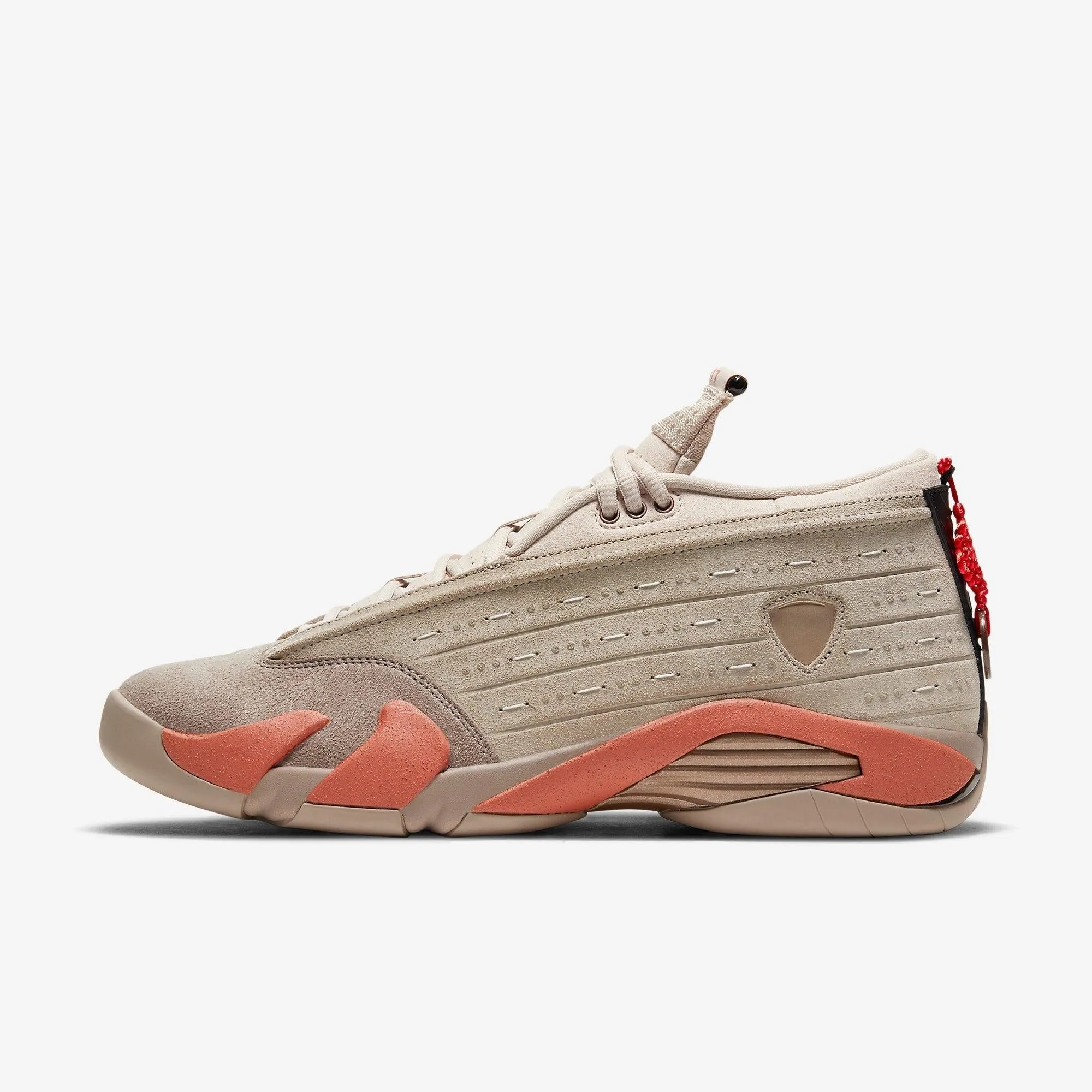 (Men's) Air Jordan 14 Retro Low SP x CLOT 'Terracotta' (2021) DC9857-200 Training Pulse Water Resistant Weave