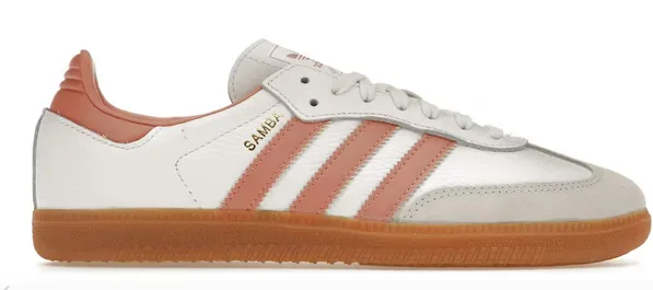 Coastal vibe Quick Drying Casual Wear adidas Samba OG White Wonder Clay Gum (Women's)