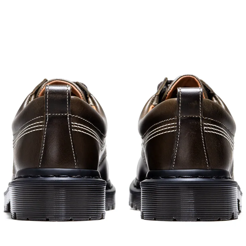 Dr. Martens Lowell - DMS Olive/Orleans Comfort Buckles Comfortable ankle