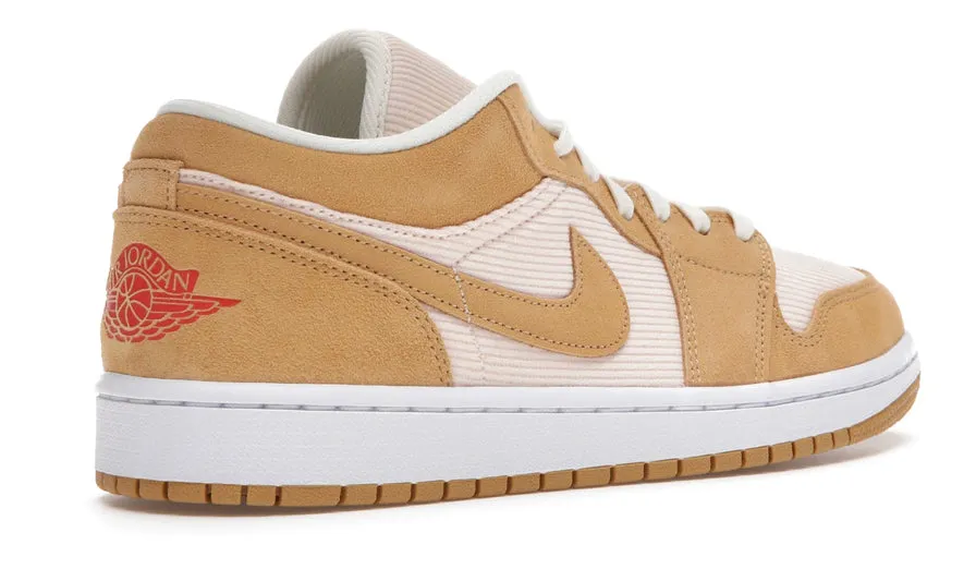 evening run Jordan 1 Low SE Twine Orange Quartz Corduroy (W)