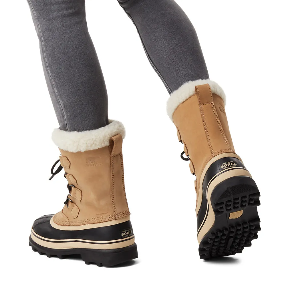Comfortable Footbed Loose Fit Sorel Women's Caribou Boot in Buff