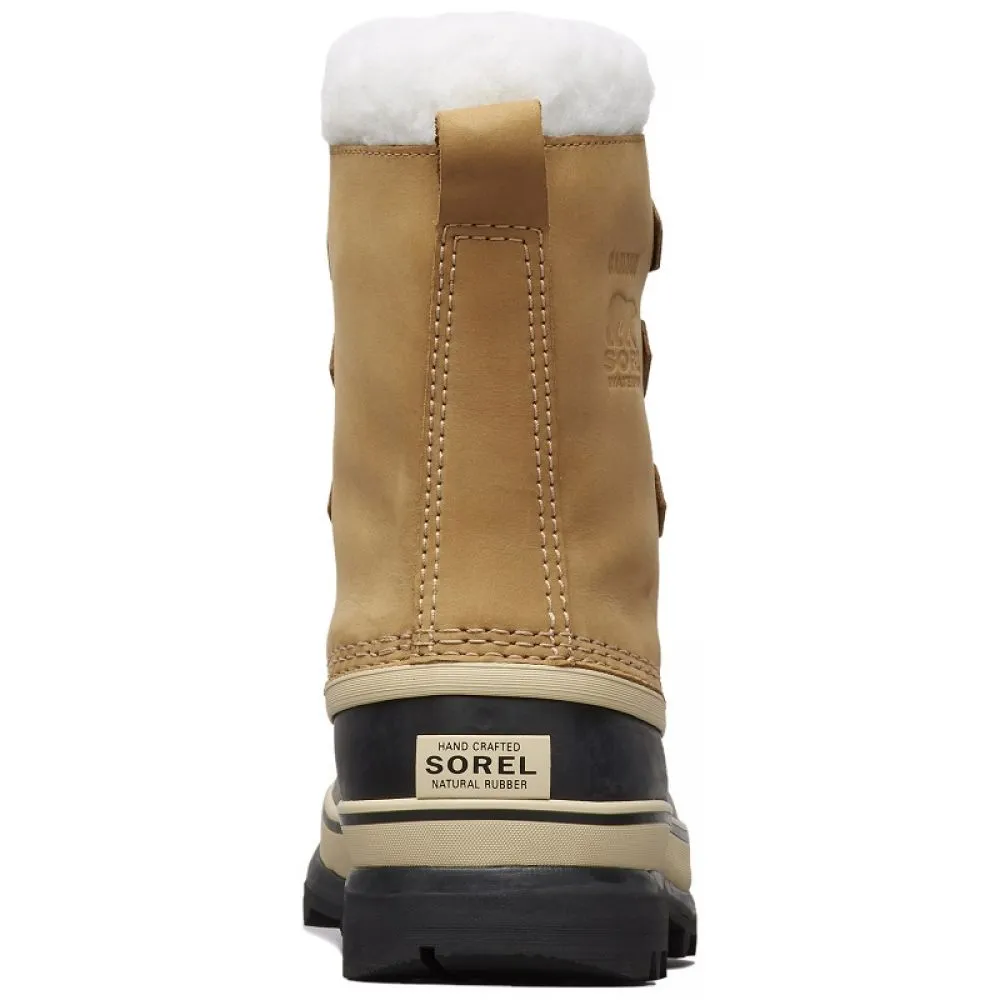 Croc Look Loose Fit Sorel Women's Caribou Boot in Buff