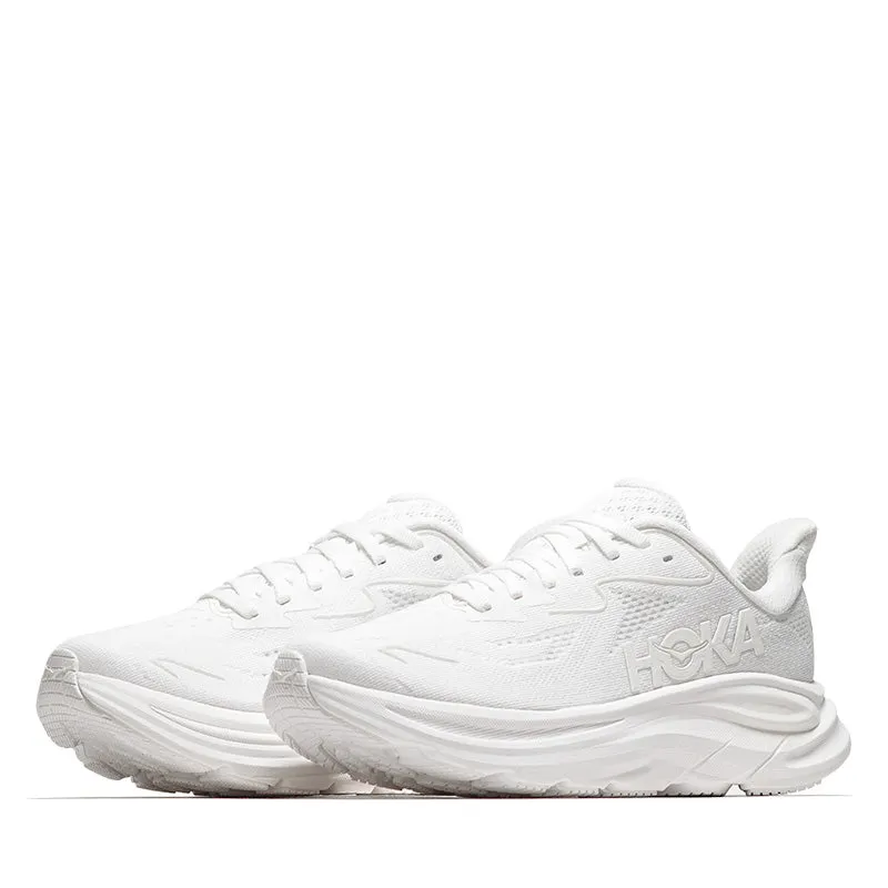 Women's Hoka Clifton 10 - White/White running for a way to stay fit designer - brand shoes