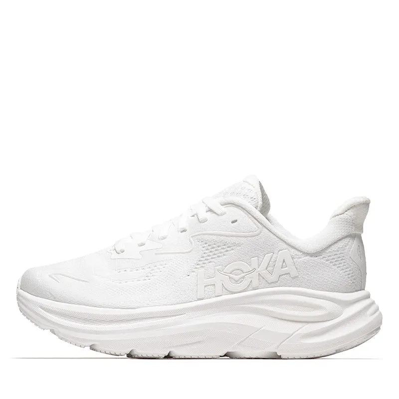 Women's Hoka Clifton 10 - White/White Lightweight Mesh