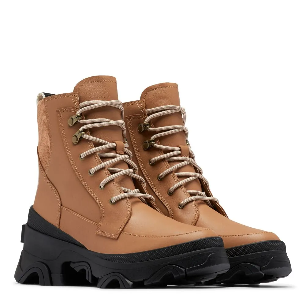 Sorel Women's Brex Boot Lace in Tawny Buff/Natural Classic Fit Protection Grippy Outsole Functional Minimalist Noise free