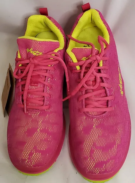 Spicy -- Full Sole Dancesneaker -- Fuschia/Yellow High Top Supportive Core Weekend Warriors