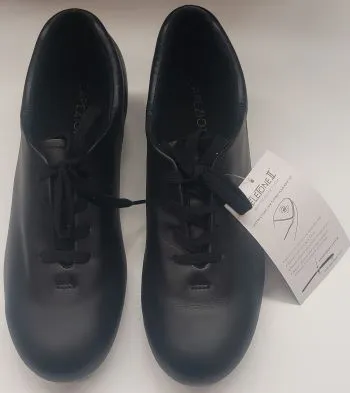 Bobbie II -- Unisex Premier Tap Oxford -- Black Comfort Bend Pastel tone