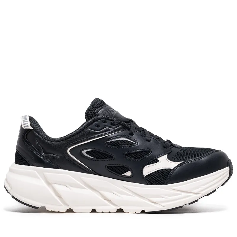 Hoka Clifton L Athletics - Obsidian/Alabaster Luxury Stretchable Material