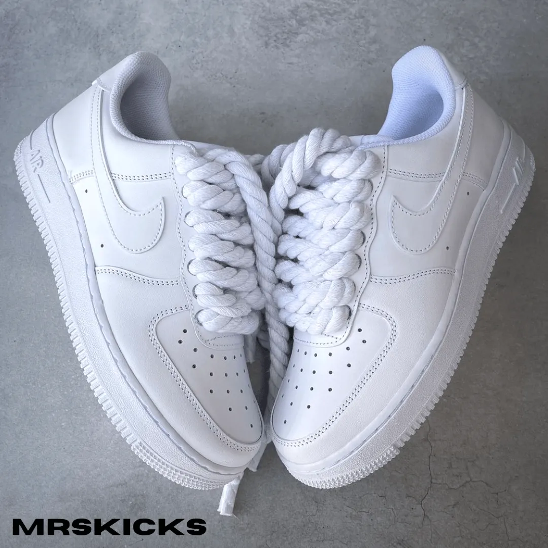 Zip Fast City Bright Custom White Rope Airforce 1