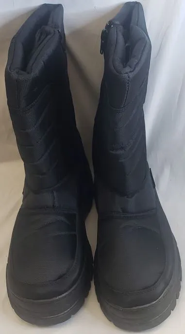 Salvatore II -- Men's Nylon Winter Boot -- Black Comfort Buckles