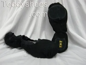 Lace Up Style Pro Elastic Canvas -- Split Sole Ballet -- Black