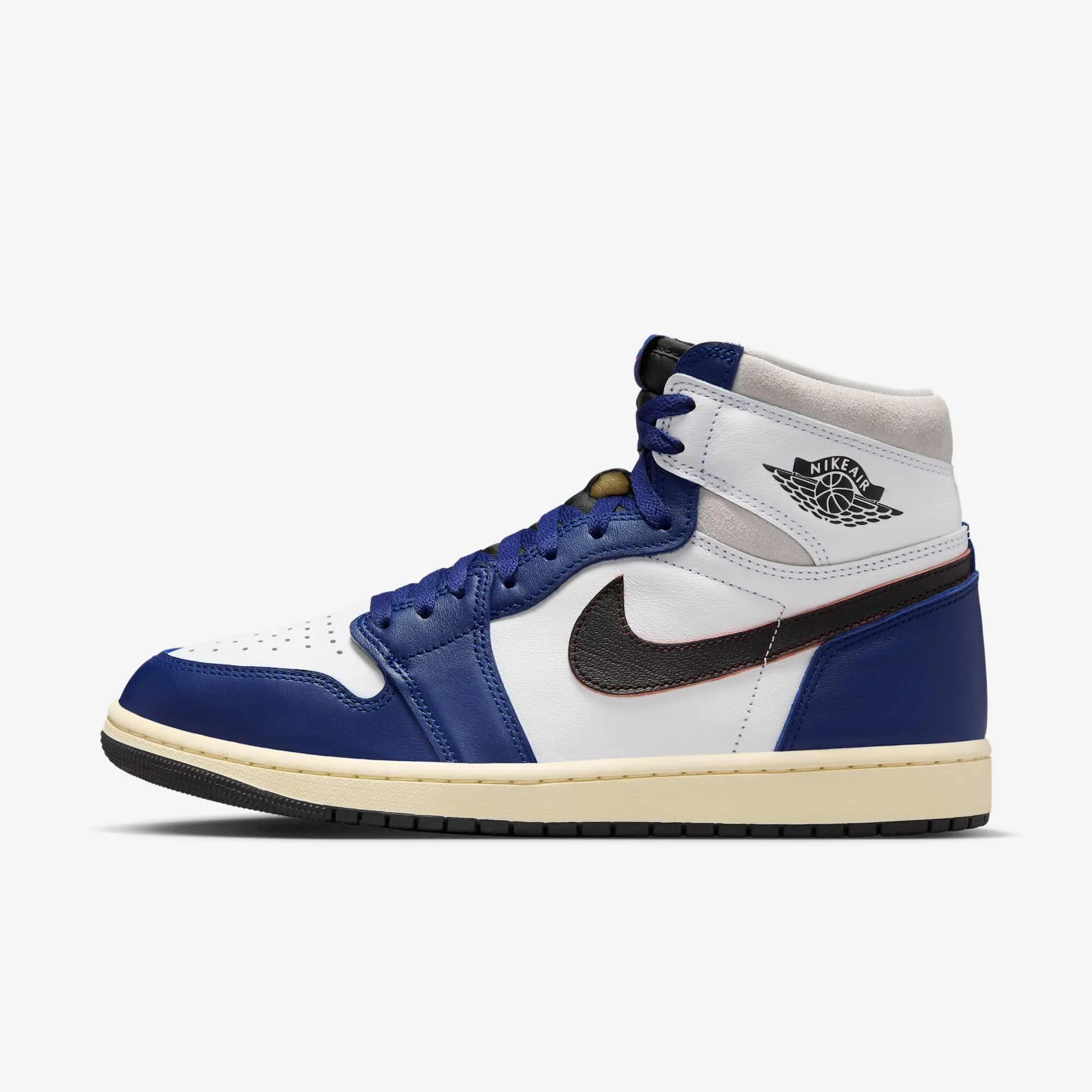 (Men's) Air Jordan 1 Retro High OG 'Rare Air / Deep Royal Blue' (2025) DZ5485-100 Waterproof Standing All