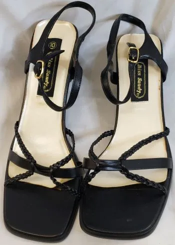 2.5" Sapphire -- Women's Dress Sandal -- Black Trendy Summer Shoes Open Feel