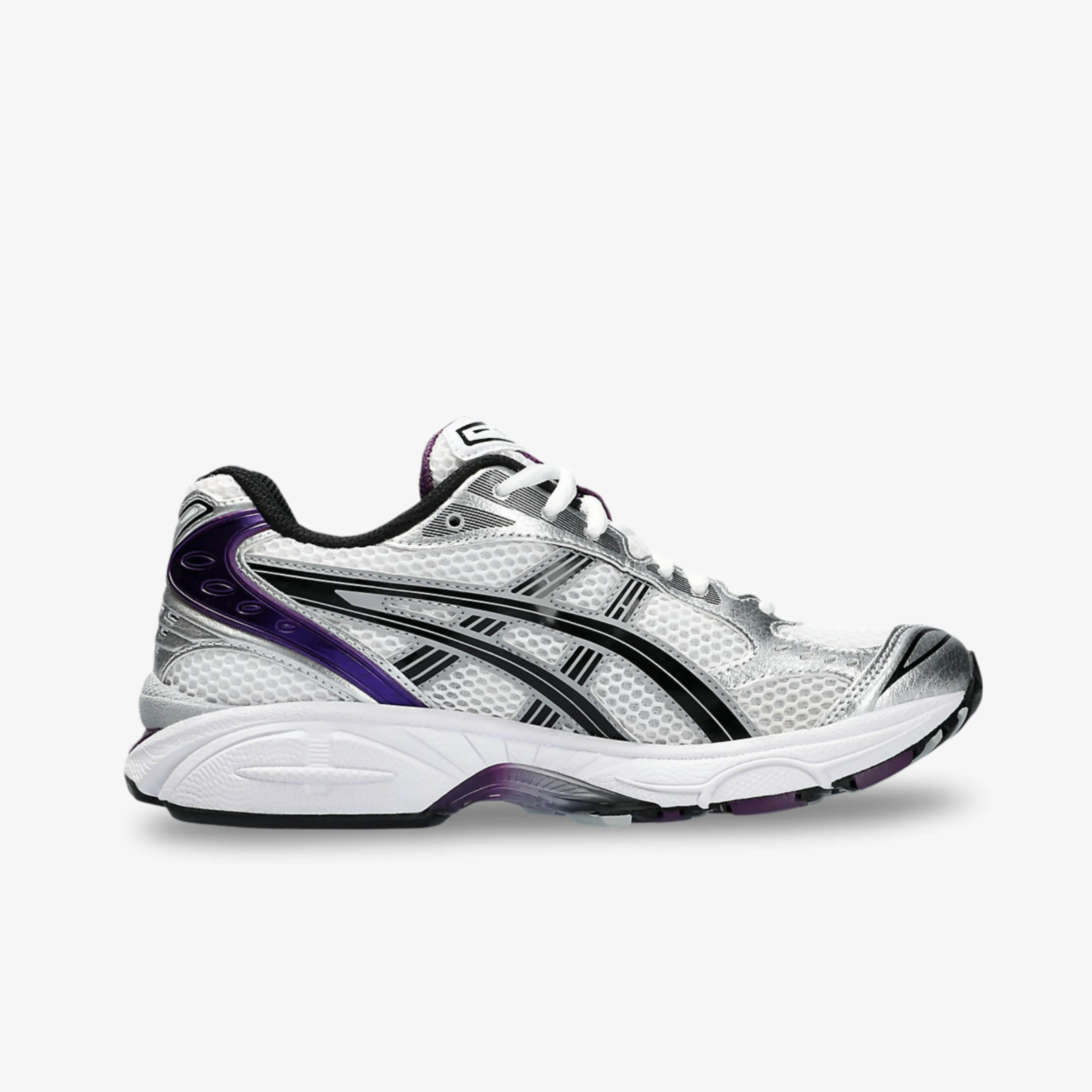 Agile Fit adaptable design shoes (Women's) ASICS Gel Kayano 14 'White / Dark Grape' (2023) 1202A056-111 Comfortable Lacing Design