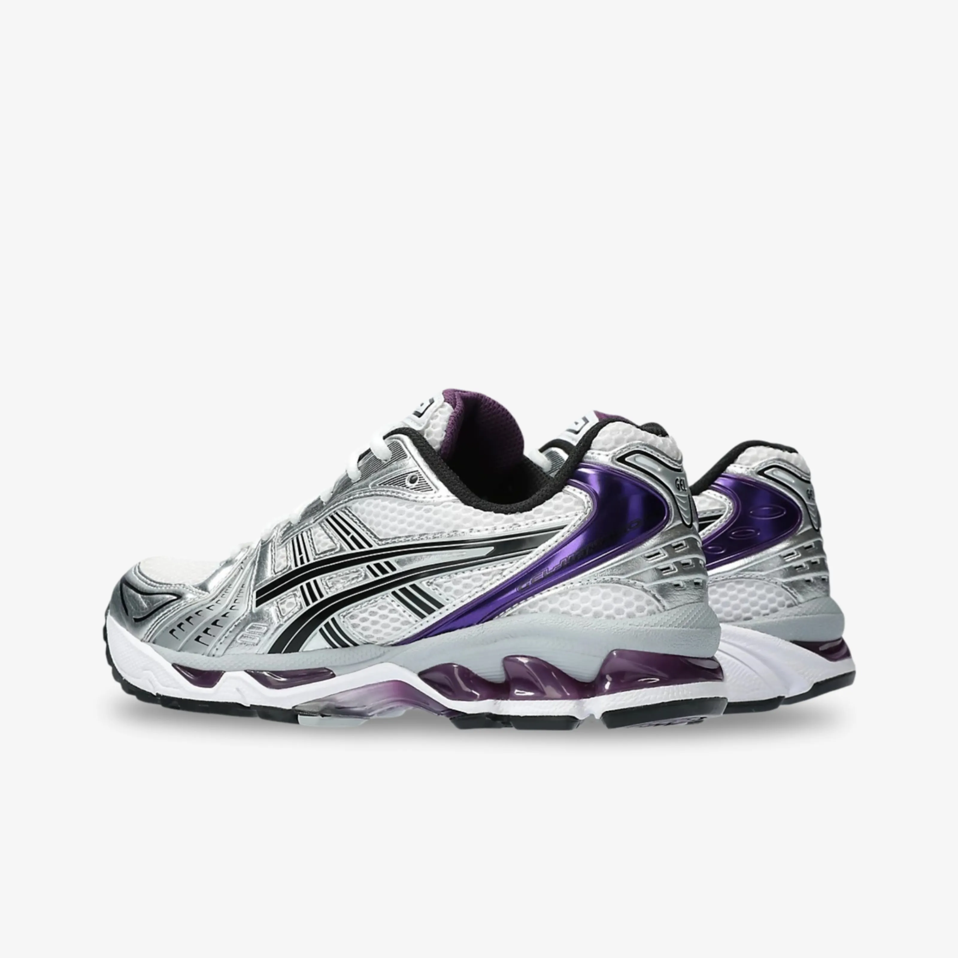 (Women's) ASICS Gel Kayano 14 'White / Dark Grape' (2023) 1202A056-111 Comfortable Lacing Design reflective details shoes traction - enhanced sole shoes
