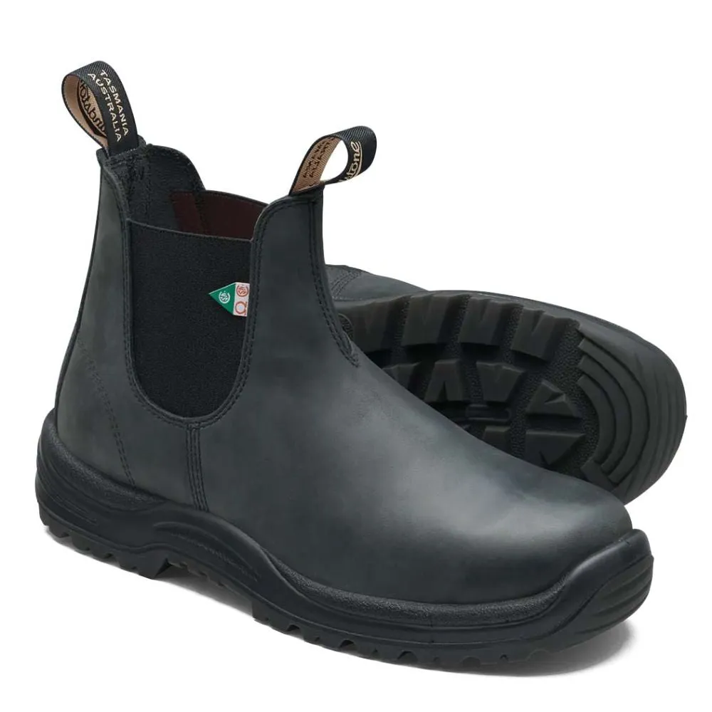 Active Comfort Synthetic Blundstone Work & Safety Boot 181 in Waxy Rustic Black