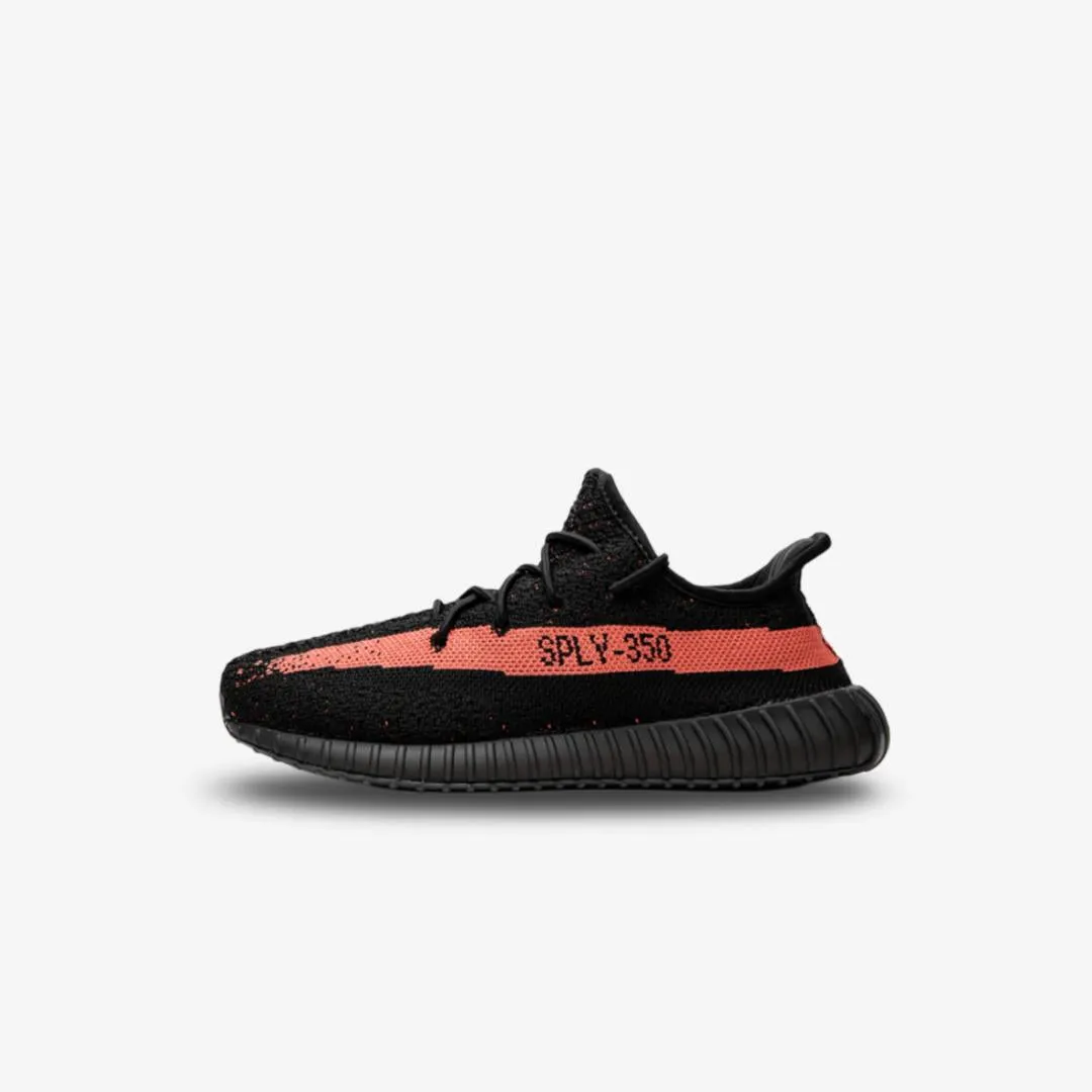Breathable knit (Kids) adidas Yeezy Boost 350 V2 'Red Stripe' (2022) HP6591