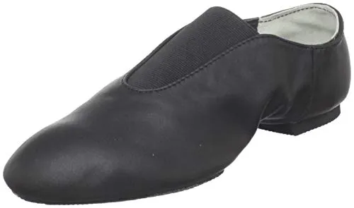 Supportive Responsive Cushion Weekend Warriors Donnie -- Split Sole Jazz Slip-On -- Black