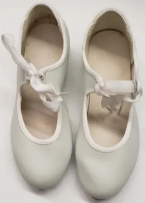 Yazmine Jr. -- Children's Economy Tap Oxford -- White Velvet Soft