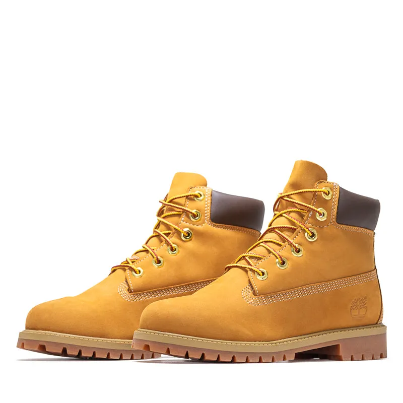 Textile Lining Timberland 6" Lace Up Waterproof Boot (GS) - Wheat