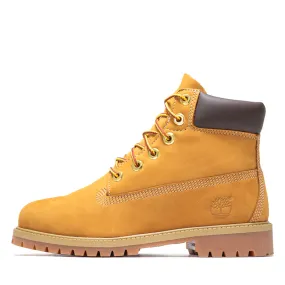 Timberland 6" Lace Up Waterproof Boot (GS) - Wheat Fall Ready