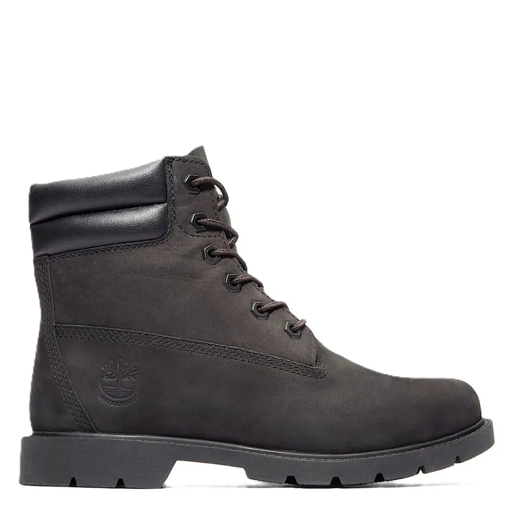 Shock Absorbing Adventure Journey Timberland Women's Linden Woods 6-Inch Waterproof Boot in Black Multi-Season Use