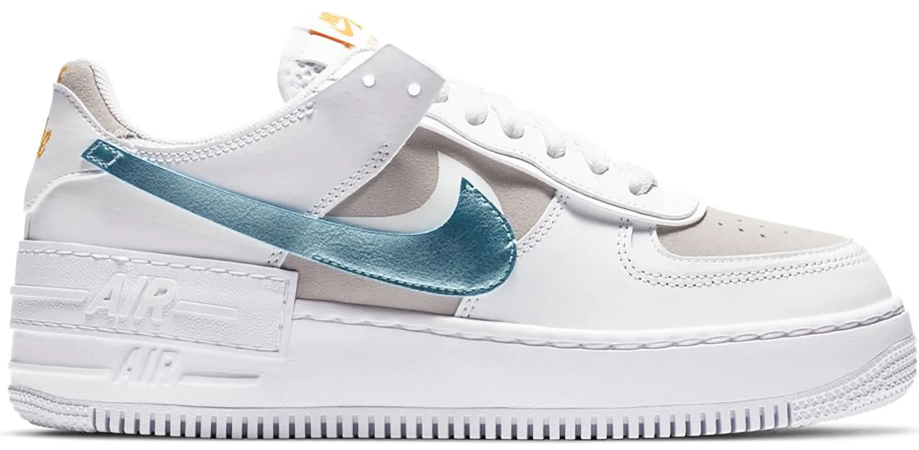 Island Step Nike Air Force 1 Shadow White Vast Grey Glacier Ice (W)