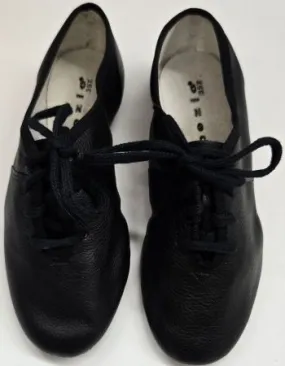 Ventilated Jarvis Jr. -- Children's Full Sole Jazz Oxford, Suede Sole -- Black