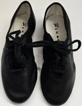 Timeless Fit Park Day Jarvis Jr. -- Children's Full Sole Jazz Oxford, Suede Sole -- Black