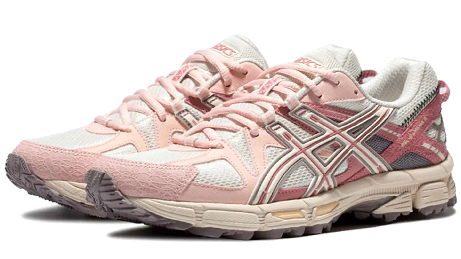 ASICS Gel-Kahana 8 White Pink (W) Stone Gray