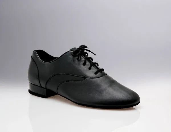 Tony Smooth 2 --  Mens 1" Standard Ballroom Oxford -- Black Global Fit Comfort collar