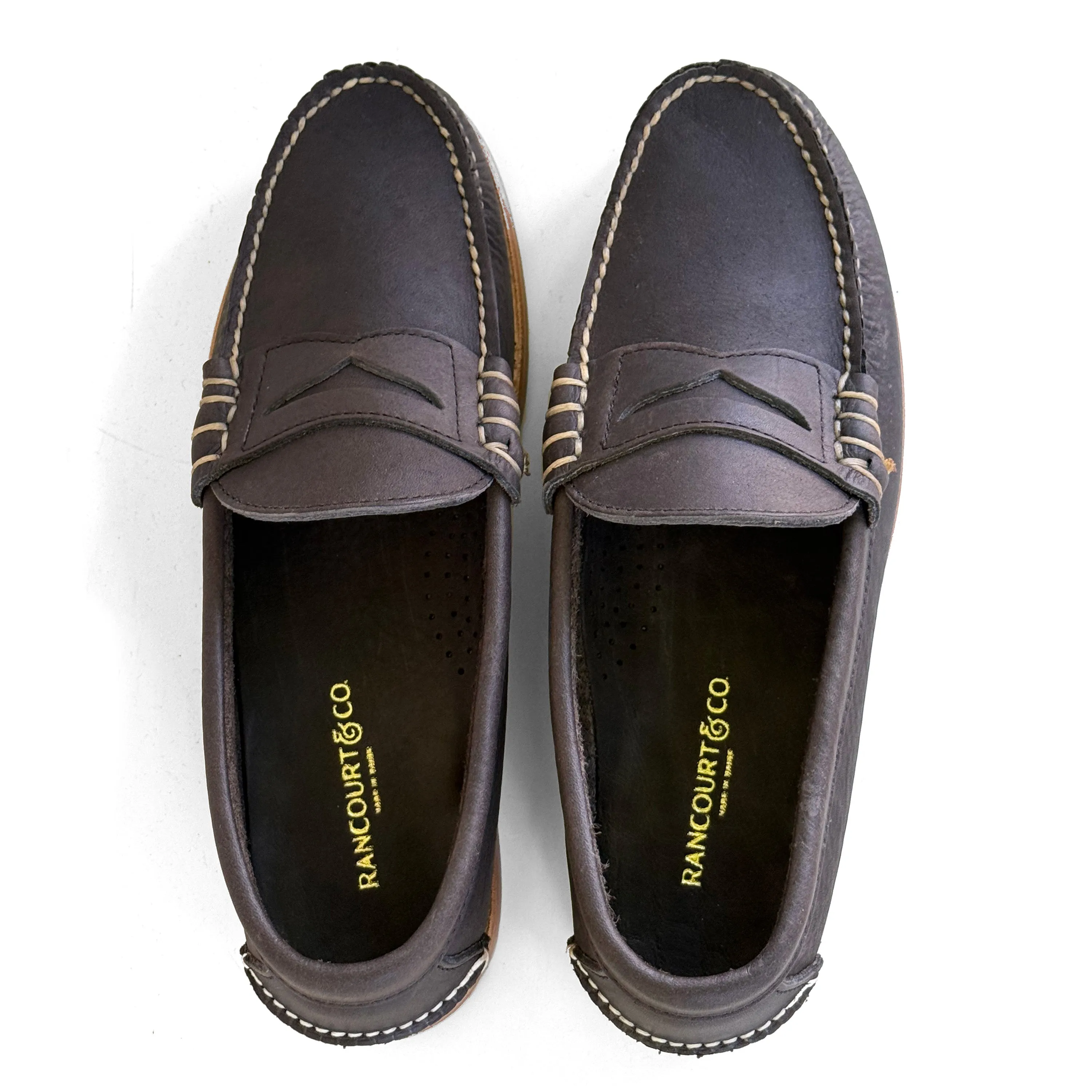 insulated Anti Odor Backcountry Camper Beefroll Penny Loafer - Charcoal Grizzly