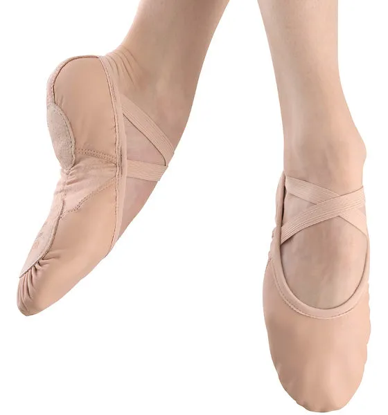 Urban Style Medley Leather -- Split Sole Ballet Slipper -- Pink