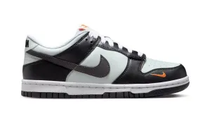 Nike Dunk Low Black Bright Mandarin Mini Swoosh (GS) Silk Feel
