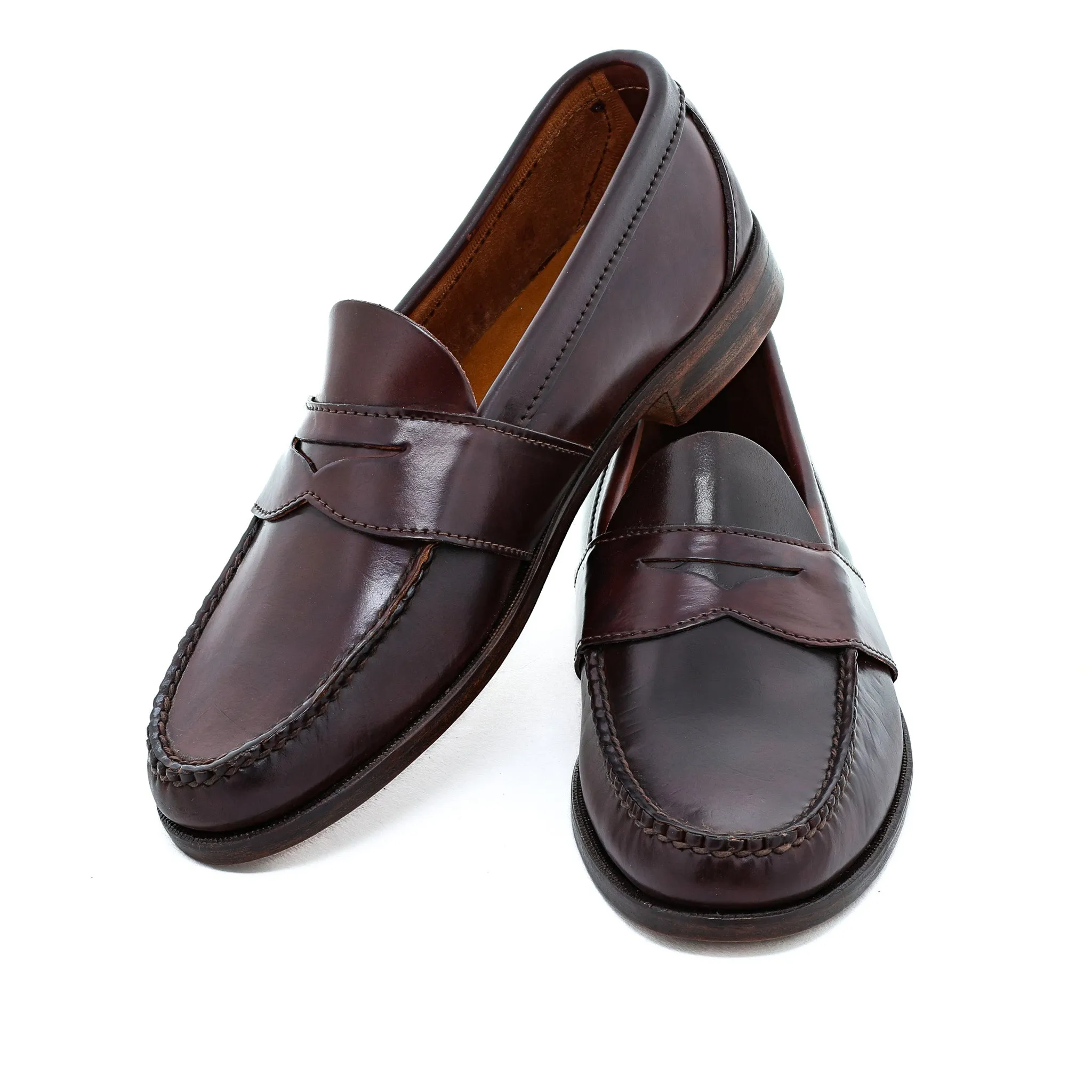 Blue Isle Weltline Penny Loafers - Espresso Shell Cordovan Foam Insole