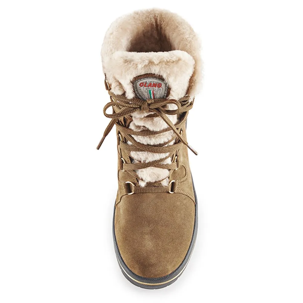 Trendy Edge Olang Women's Meribel Boots in Tan/Brown Indoor synthetic material