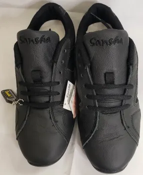 Tundra -- Leather Full Sole Dancesneaker -- Black Winter Base