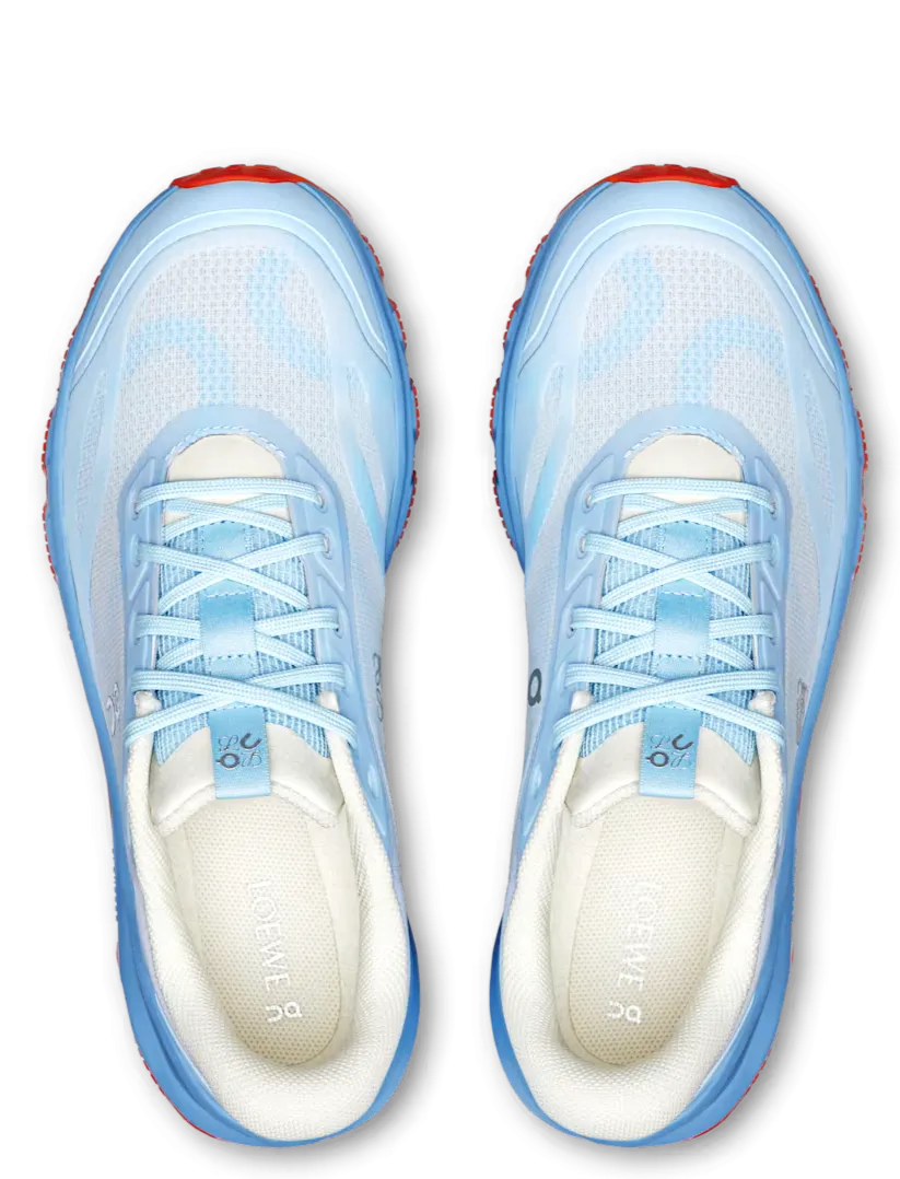 Fur Trim Dust Free On Running Cloudventure 2 LOEWE Blue Red White (Women's)