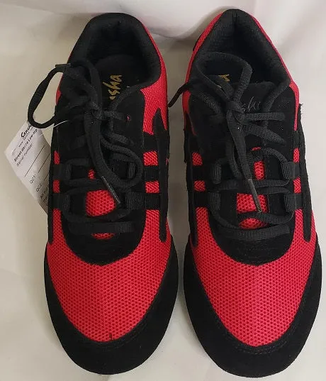 Video Look Date night Salsero -- Full Suede Sole Dancesneaker -- Red/Black