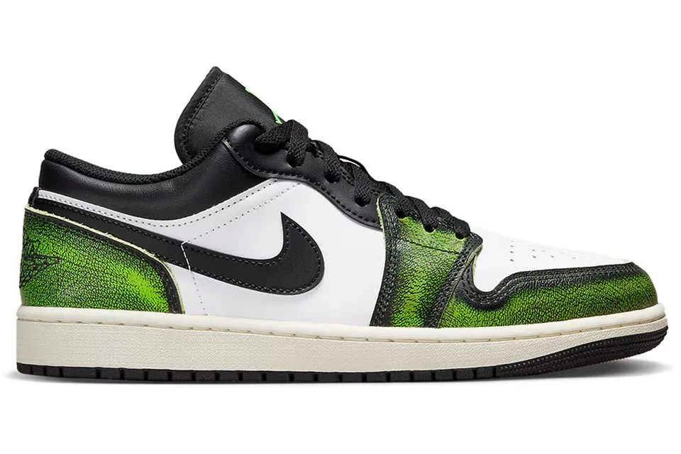 Jordan 1 Low Wear Away Electric Green (GS) Earth Base Angel Mood