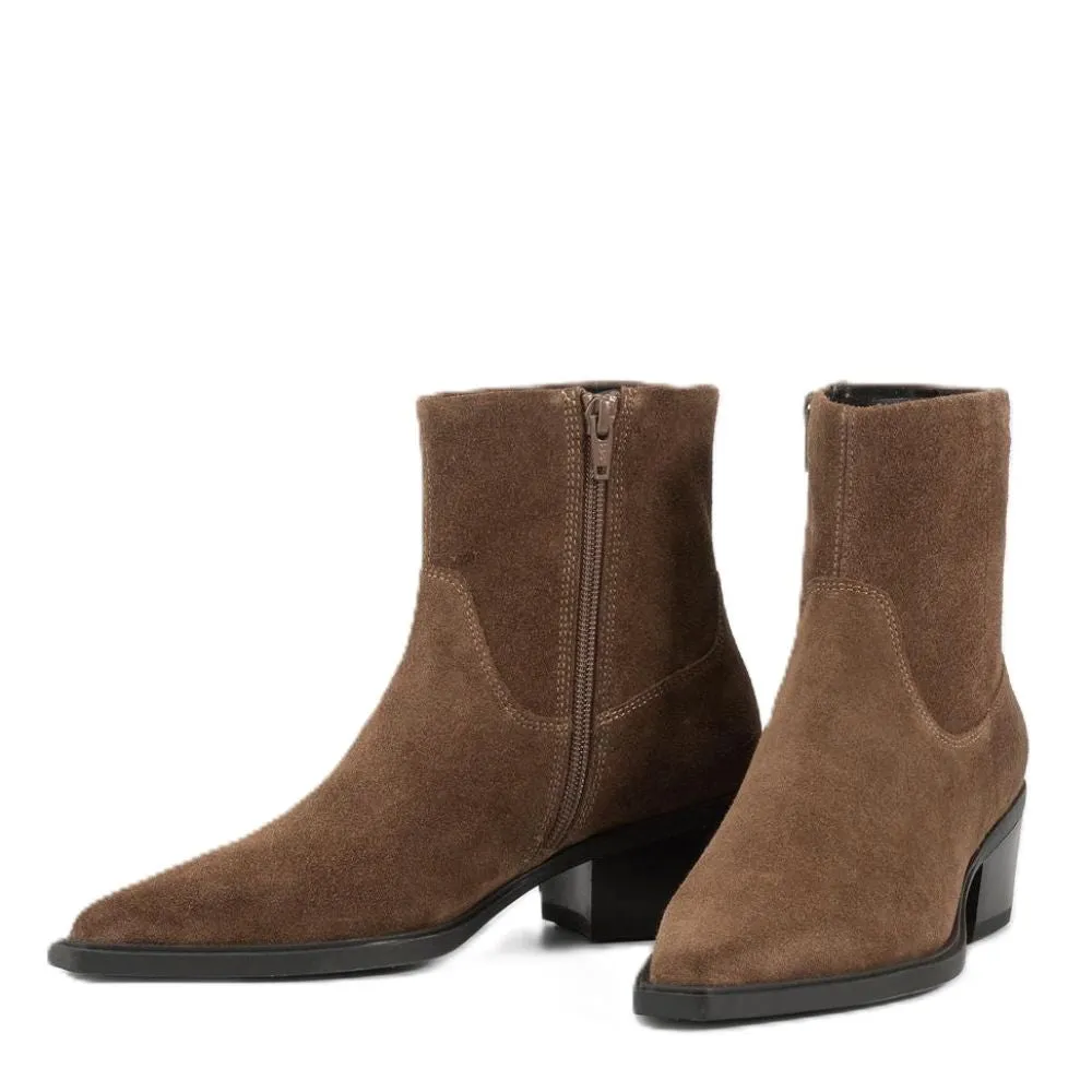 Art Gallery Elasticated Vagabond Women's Kelsey Boots in Brown Suede Impact Layer