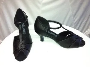 Dream Path 2.5" Angel -- Flare Heel Latin Sandal -- Black